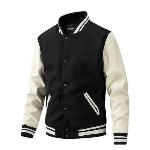 Factory Direct High Quality China Wholesale Manufacturer High quality Trend Letter Embroidery Vintage Bomber Baseball Varsity Jacket 2.9 from Dongyang Weiye Garment Co. Ltd. Globalsources