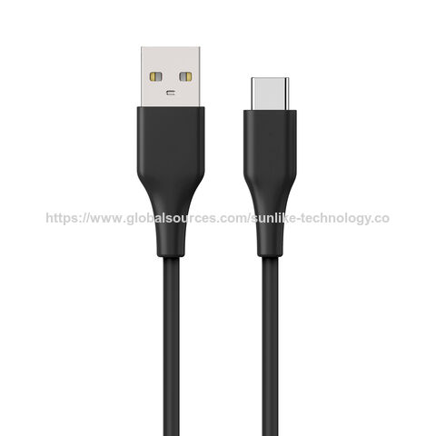 GRS cable, RTPE plug, environment-friendly material, black color, usb a to usb c, cable for phone, wholesale, customization for sale at factory direct price