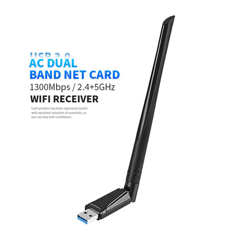 Adaptador Antena WiFi USB - Mini Receptor Dual Band 2.4G/5GHz AC