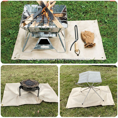 Fireproof Blanket Flame Retardant Camping Fire Pit Mat for Camping