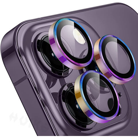 Xfilm Protector de lente de cámara para iPhone 14 y 14 Plus, cubierta  completa de vidrio templado ultra transparente, protector de dureza 9H, a  prueba