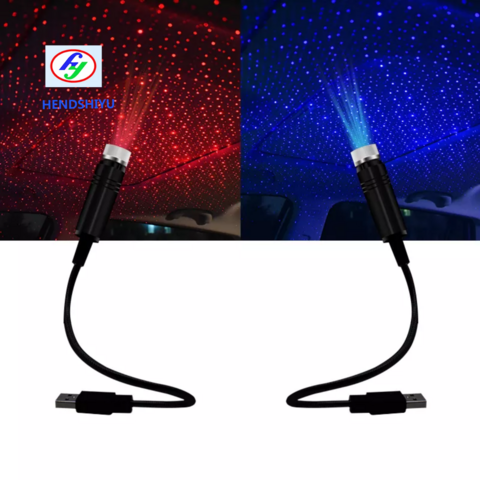 Automobile Atmosphere Lamp USB LED Starry Sky Projector Lamp Interior  Decorative Car Roof Top Ceiling Star Light - China LED Car Light,  Atmosphere Light