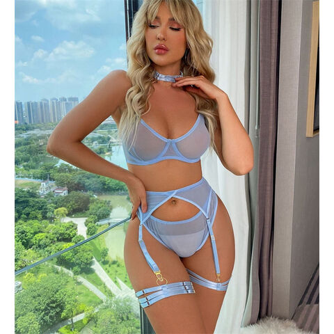 Summer New Women's Fashion Sexy Lingerie Comfortable Ultra Thin Four Pieces Bra Thong Set With Garter Belt $6.9 - Wholesale China Sexy Lingerie Garter Belt at factory prices from Shenzhen Longgang Preti Summer New Women's Fashion Sexy Lingerie Comfortable Ultra Thin Four Pieces Bra Thong Set With Garter Belt $6.9 - Wholesale China Sexy Lingerie Garter Belt at factory prices from Shenzhen Longgang Preti