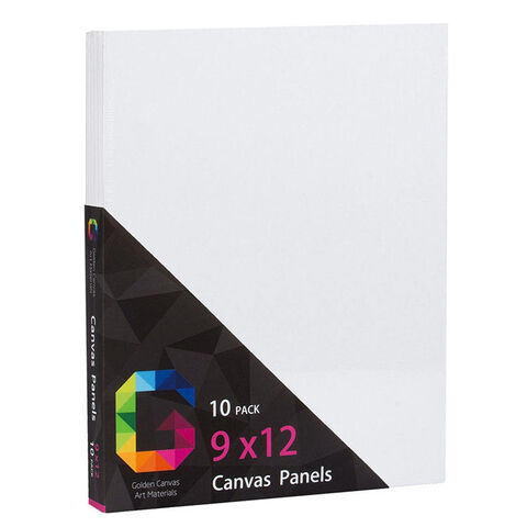 10 Pack Stretched Canvases for Painting 9X12 Blank Paint Canvases for  Painting
