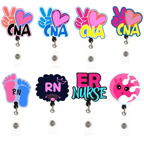 Office Supply Medical Series Peace Love Cna Nursing Student Er Rn Badge Reel  For Healthcare Worker Accessories Badge Holder - Buy China Wholesale Nurse  Accessories Gift Popular $1.22