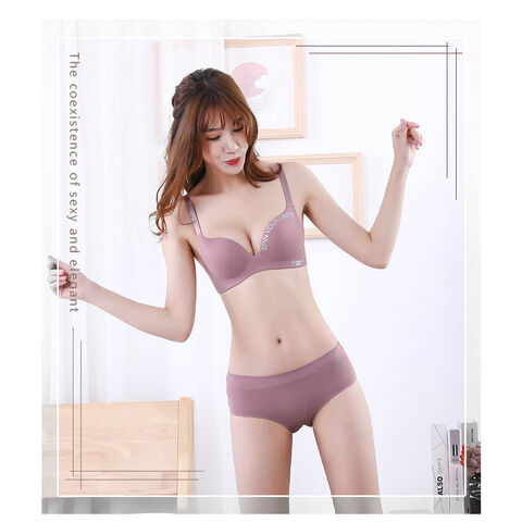 Brand Letter Young Girl Bralette Push Up Panties Women A B Small Cup  Seamless Sexy Gather Panty Bras & Brief Sets - Buy China Wholesale Brand  Letter Young Girl Bralette $3.5