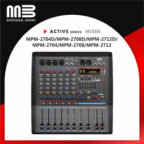 Buy Wholesale China Professional 4/8/12 Channel, Audio Mixer Dj Mixing  Console, Usb, Active Mixer , Bluetooth Mixer 3 Band Active Eq 7 Band Main  Eq & Active Mixer Usb Mixer Bluetooth Mixer