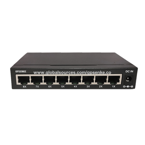 8-Port Gigabit Ethernet Desktop Network Switch 5v DC Lan Hub 10/100/1000  Mbps