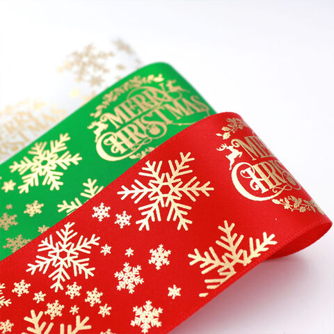 6 étiquettes cadeaux de Noël - Rouge et paillettes dorées - Global Gift