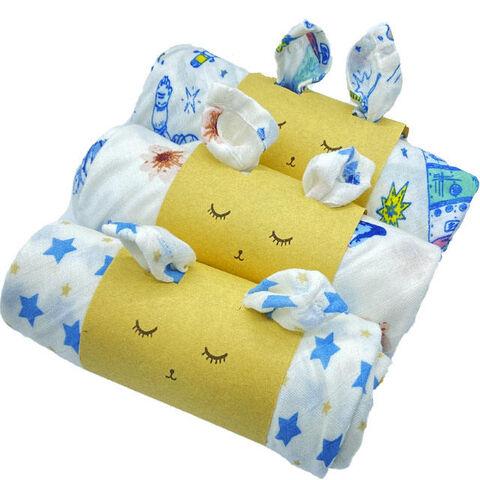 Buy China Wholesale Custom Organic Cotton Newborn Swaddle Wrap