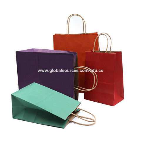 Sacs-cadeaux en papier kraft Sac d'emballage avec poignée découpée,Low  Prices Sacs-cadeaux en papier kraft Sac d'emballage avec poignée découpée  Achats