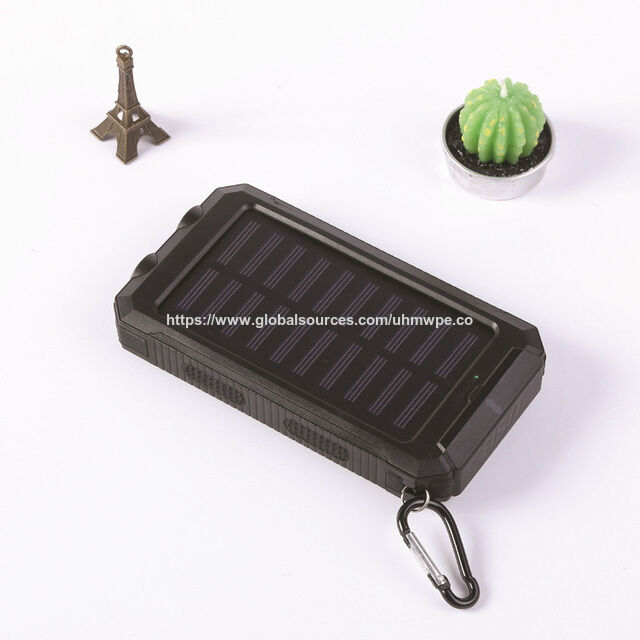 Tragbares Outdoor Trend Handy Schnellladefunktion 20000mAh Wasserdichte Kabellose Solarpanel Ladegerät Powerbank Solar Power Bank