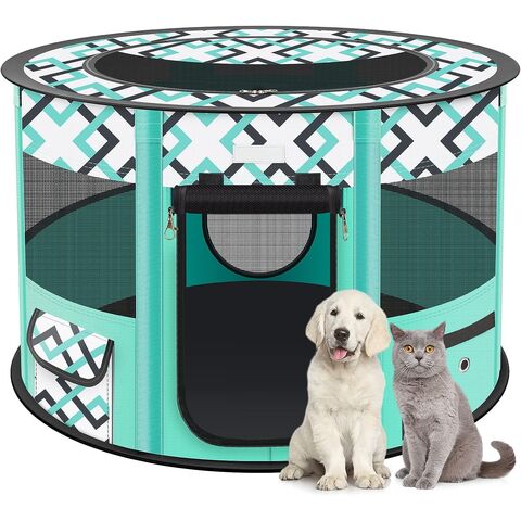 Parc pliable pour chiots et animaux - En tissu Oxford - Tente Parc pliable pour chiots et animaux - En tissu Oxford - Tente