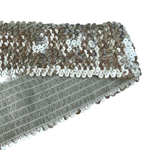 4 Row 1 1/2 Metallic Stretch Sequin Trim (Sold by the Yard) - Trims By The  Yard