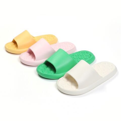 Summer Men's And Women's Home Slippers Couples Non-slip Eva Bathroom Shoes  Indoor Bathing Soft-soled Hotel Sandals Flip Flops