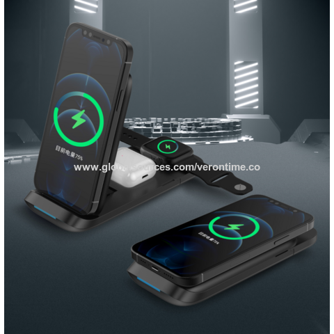 Buy China Wholesale Portable Magnetic 3 In 1 Wireless Phone Charger 15w ...
