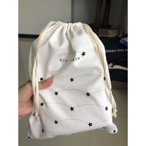 White Brushed Twill Fabric Reusable Dust Bag For Handbag - Buy
