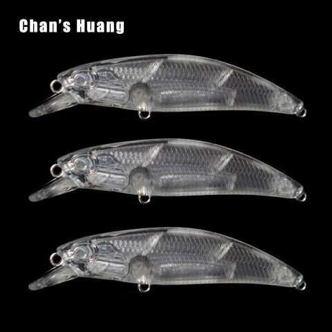 Chan's Huang Unpainted Minnow Fishing Lure 2.56cm 5.2g New Design
