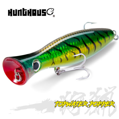 Buy Standard Quality China Wholesale Hunthouse Fishing Saltwater Laser  Floating 120mm/160mm/200mm 43g/83g/150g Gt Popper Lure For Seabass $2.28  Direct from Factory at Weihai Hunt House Fishing Tackle Co., Ltd.