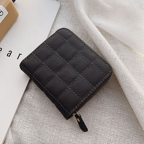 2023 New Women Wallets Fashion Fold PU Leather Top Quality Brand Card  Holder Classic Female Purse Luxury Wallet