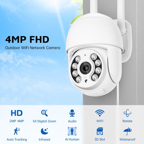 Acheter Caméra IP sans fil Hd 5MP CCTV 2.4G Wifi caméscope caméra de  Surveillance de sécurité intelligente suivi automatique moniteur bébé