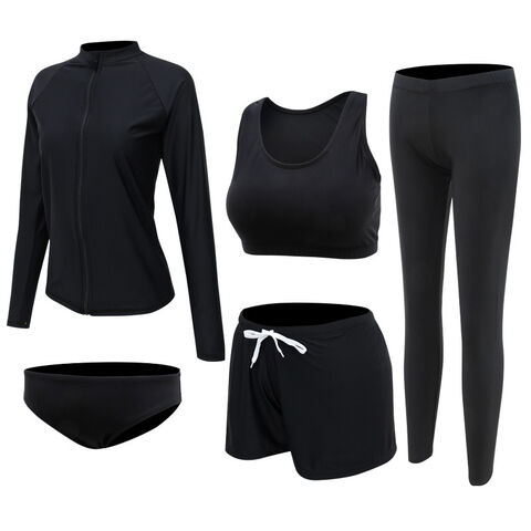 Ensemble de Plongée Femme Style Coréen Écologique, Veste Respirante, Short, Protection Solaire, Séchage Rapide, Combinaisons de Surf