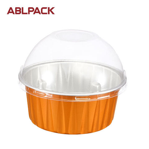 China ABLPACK 125 ML/ 4 OZ aluminum foil baking cups with PET lid  Manufacturer and Supplier