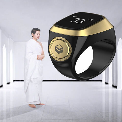 Iqibla Zikr1 Lite Smart Tasbih Tally Counter Ring For Muslims Zikr Digital  Tasbeeh 5 Prayer Time Reminder Bluetooth Waterproof | Fruugo KR