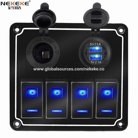 6 Gang LED Schaltpanel Touchscreen 12V-24V Schalter Schalttafel für  Wohnwagen