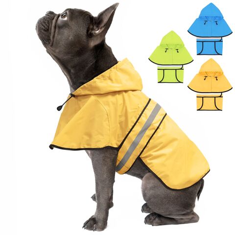 Chubasquero impermeable para perro, chaqueta impermeable con capucha para  perros pequeños y medianos, poncho con correa reflectante, 1 unidad, oso