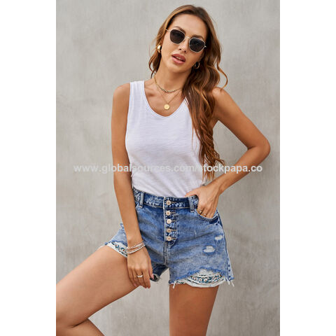 Buy Wholesale China Stockpapa Leftover Stock Clothes For Women Ripped Short Wholesale  Lady Jeans Apparel Stock Low Price Outlet Clearance & Stock Lot Clothes Lady  Ripped Jeans Liquidation at USD 2.65