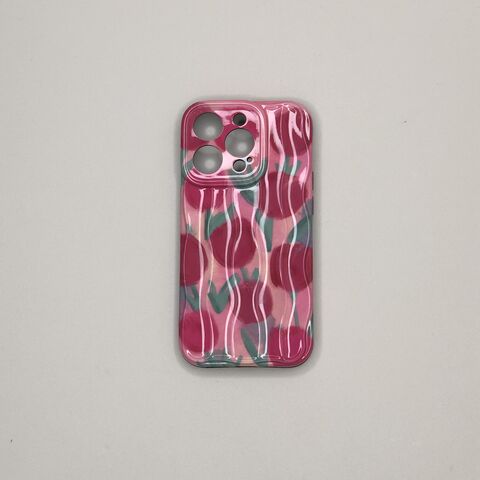 Curly Waved Shockproof Cell Phone Case with Wristlet