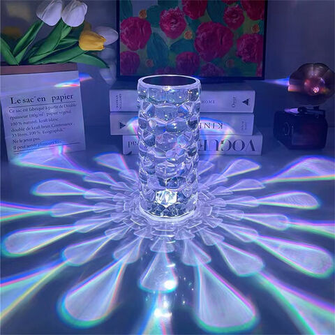 Buy Wholesale China  Hot Home Decor Rechargeable Rose Crystal Desk  Lamp Bedroom Bedside Touch Crystal Night Light With Usb Port & Led Table  Lamps at USD 2.41