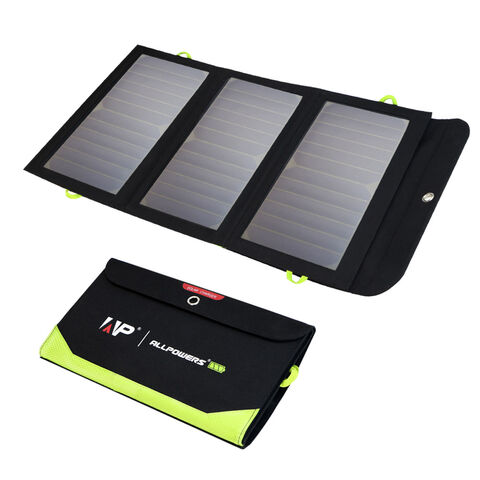 20w Extérieur Pliable Cellules de panneau solaire 5v USB Chargeur solaire  portable Batterie pour téléphone portable Voyage Camping Randonnée