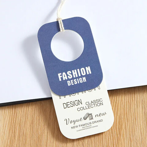 Étiquettes à accrocher de vêtement personnalisées