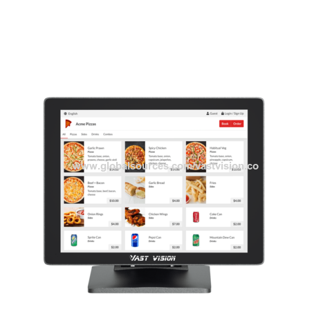 Terminal POS Restoran 15 Inci dengan Pembaca Kartu Terintegrasi untuk Swalayan Supermarket, OS Android 11, Sertifikasi PCI PTS 5.x for sale at factory direct price
