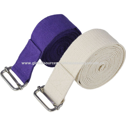 Buy Wholesale India Wholesaler Customized Possible Multi Color Yoga Cotton  Strap With Adjuster Single Buckle For Stretching Indian Manufacturer & Strap,  Yoga , Belt at USD 1.7
