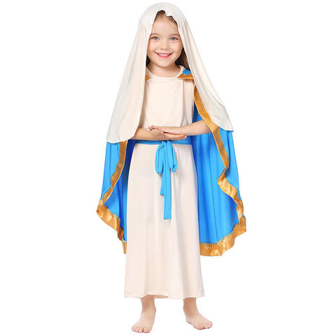 Sleeveless Robe Shawl Ancient Costume Madonna Halloween Costume Child Role  Play The Virgin Mary - Buy China Wholesale The Virgin Mary $8.77
