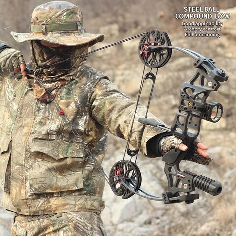 ZSHJGJR Dual-Purpose Compound Bow Catapult Steel Ball Bow Archery Hunting Compound