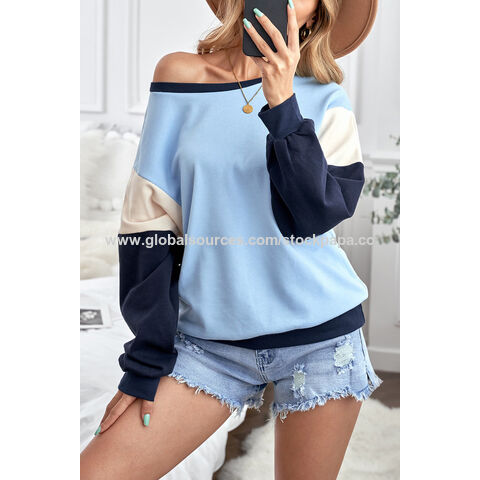 Buy Wholesale China Stockpapa Leftover Stock Clothes For Women Pullover  Wholesale Lady Color Blocked Sweater Apparel Stock Low Price Outlet  Clearance & Stock Lot Clothes Lady Plus Size Tops Liquidation at USD