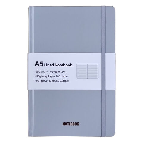 Carnet de notes personnalisable A5 160 pages lignées avec