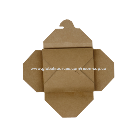 8oz or 16 Oz Chinese Style Take Out Boxes Set of 50 Brown Kraft