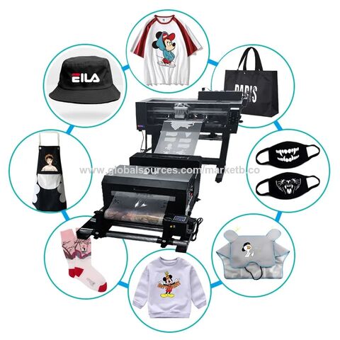 Automatic A3 Flatbed Printer DTG Printer T-shirt Printing Machine For Dark  And Light T-shirt Baby Clothes Printing Machine