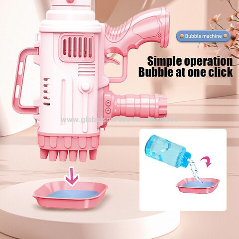 Bubble Gun Rocket 69 Holes Soap Bubbles Machine Christmas Gift Gun Shape  Automat