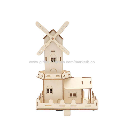 Decorative Wood DIY Toys Toddler 3d Wooden Puzzle Kids Woodworking Project  Kits Miniature House - AliExpress