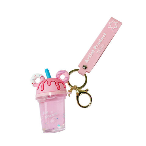 Acrylic Doughnut Quicksand Bottle, Acrylic Key Chain