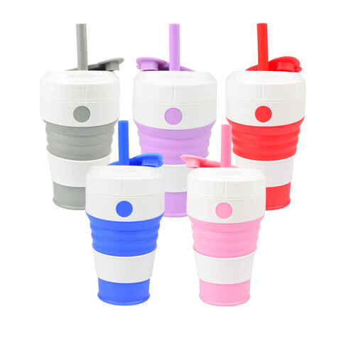 Kaffeebecher im neuen Design, zusammenklappbarer Reisebecher aus Silikon, faltbare Wasserbecher, Trinkbecher aus lebensmittelechtem Material, Tee- und Kaffeetassen