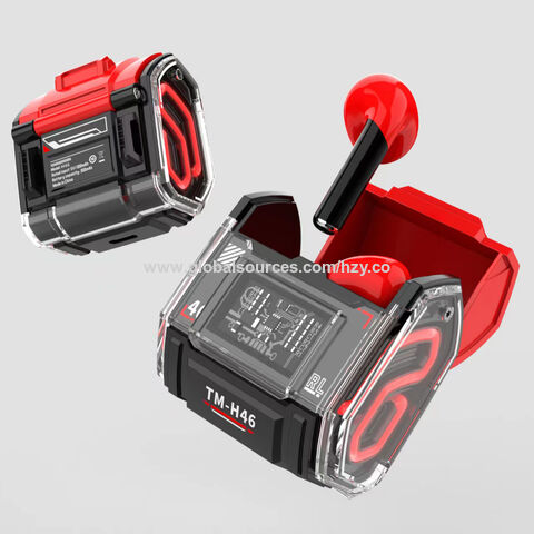 Auriculares Gaming TWS con diseño transparente único, luz RGB, sonido Hi-Fi y bajos potentes para una experiencia inmersiva