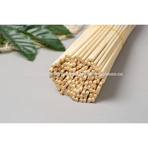 Buy Wholesale China Wholesale High Quality 100% Natural Bamboo Small Sticks  Diy Children's Crafts Art Small Tools Round Stick & Bamboo Stick Wood Dowel  Plant Support Rod at USD 0.0057