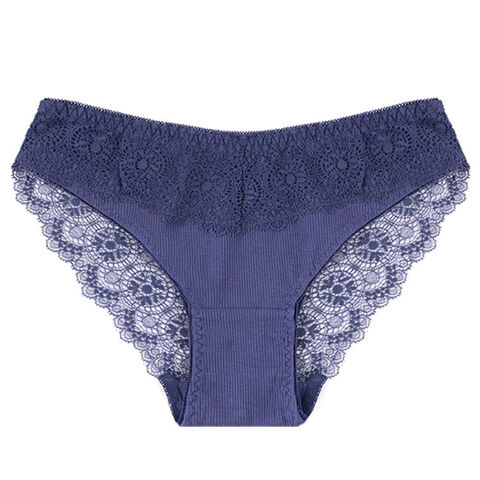 New Young Fat Women Middle Waist Panties Lace Sexy Luxury Women